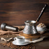 Vintage Style Copper Coffee Pot (Wooden Handle) - CRYSTALIA GLASS